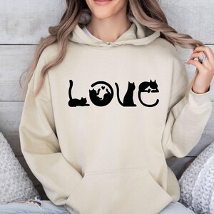 Karma is A Cat Hoodie Cat Lover Pullover Funny Cat Jumper Cute Cat Hoodie Cat Mum Hoodie Loves Me Cat Hoodie Cute Cat Owner Top Etsy UK