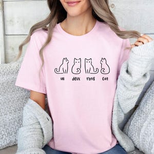 Cute Cat T-shirt, Cat Gifts, Cat Mum Gift, Cat Owner Gifts, Cat Lover T shirt, Funny Cat Tshirt, Cat Gifts, Cat Christmas Gift image 3