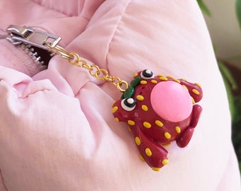 Strawberry Frog Keychain