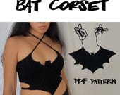 Crochet Bat Corset PDF Pattern