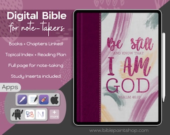 Digital Journaling Bible | KJV Bible | Essential | Bible Journal for Goodnotes TouchNotes | iPad Android Bible Journal |  Digital Journal