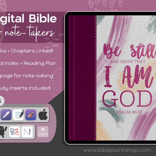 Digital Journaling Bible KJV Bible Hyperlinked Ipad Etsy