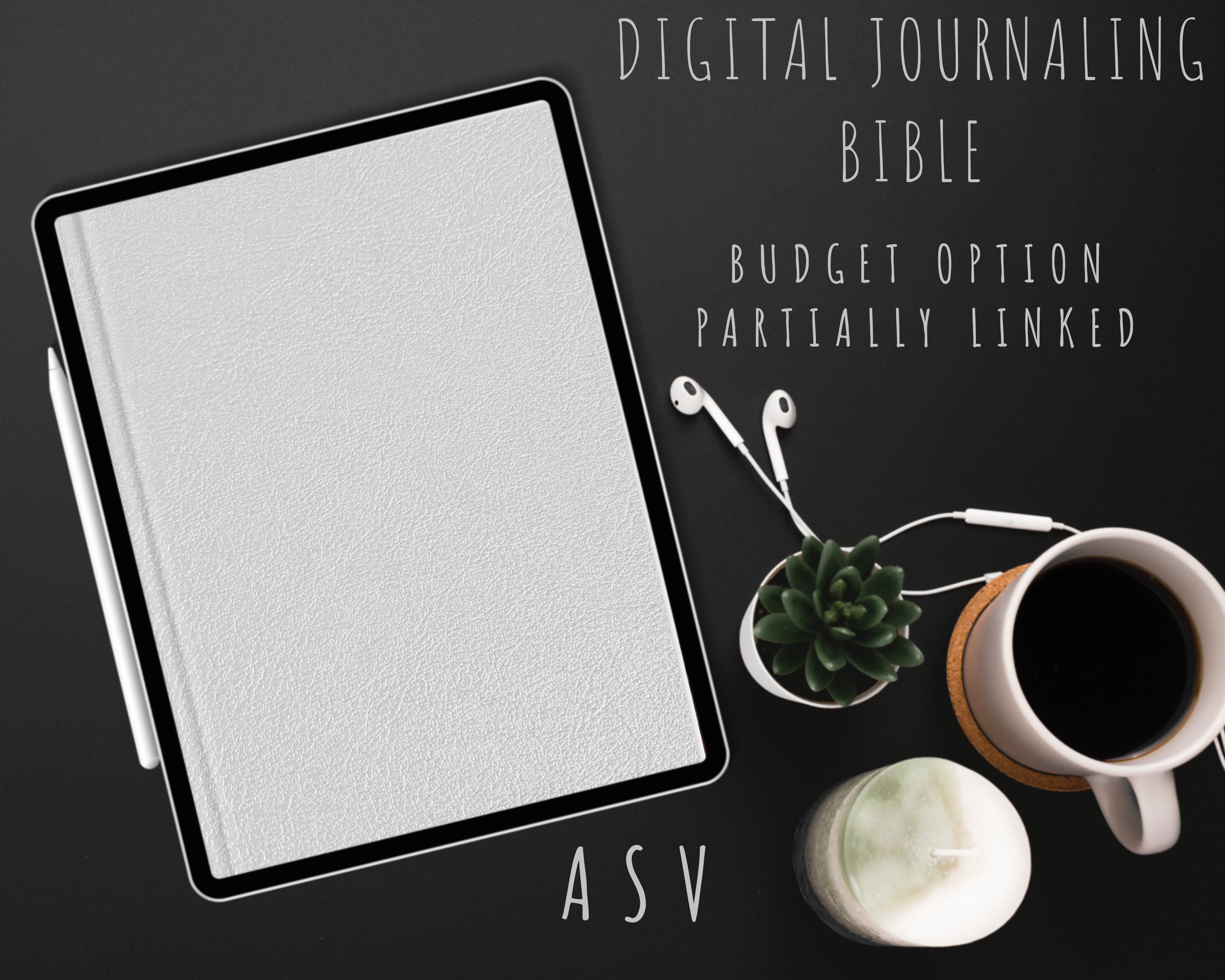 Digital Journaling Bible | ASV | Budget Option | Bible for Goodnotes TouchNotes | iPad & Android Journaling Bible | Bible Journal