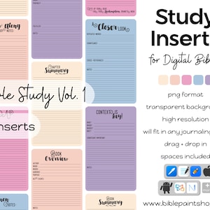 Bijsluiters voor bijbelstudie | Digitale stickers | Bijbelstickers | Stickers Bijbeldagboek | Christelijke stickers | PNG | Digitale plannerstickers