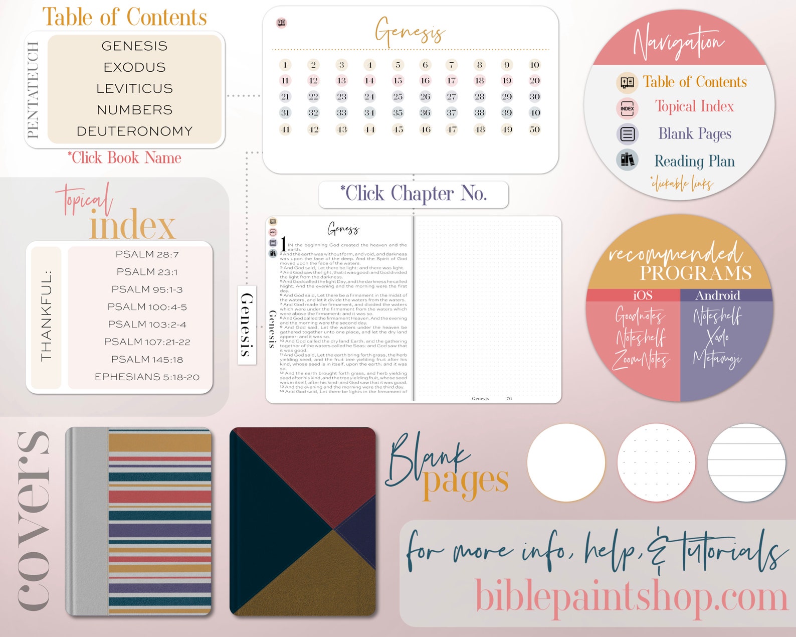 Digital Journaling Bible | KJV | Noted | Bible Journal for Goodnotes ...