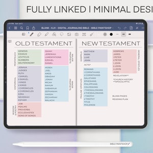 Digital Bible Journal | Digital Journaling Bible | Digital Bible | Digital Faith Journal | Hyperlinked Bible | Bible for GoodNotes | iPad Bible | Android Bible | Digital Bible for Chuch | Digital Study Bible | Digital Bible Study | GoodNotes Bible