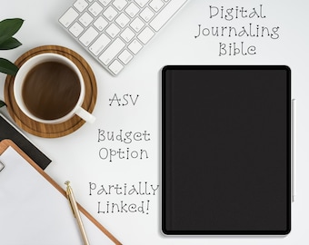 Digital Journaling Bible | ASV | Budget Option | Bible for Goodnotes TouchNotes | iPad & Android Digital Bible | Bible Journal | Study Bible