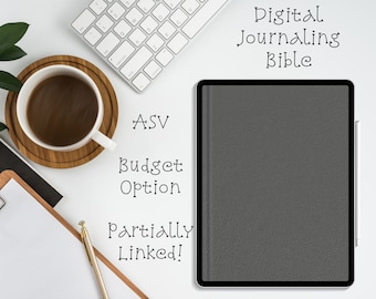 Digital Journaling Bible | ASV | Budget Option | Bible for Goodnotes TouchNotes | iPad & Android Digital Bible | Bible Journal | Study Bible