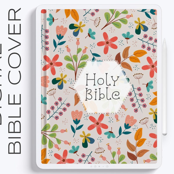 Digital Bible Cover | Portrait | Individual Cover | PDF Cover | Cover for iPad Bible | Cover for Android Bible | Digital Journaling Bible