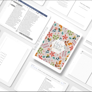 Digital Bible Journal | Digital Journaling Bible | Digital Bible | Digital Faith Journal | Hyperlinked Bible | Bible for GoodNotes | iPad Bible | Android Bible | Digital Bible for Chuch | Digital Study Bible | Digital Bible Study | GoodNotes Bible