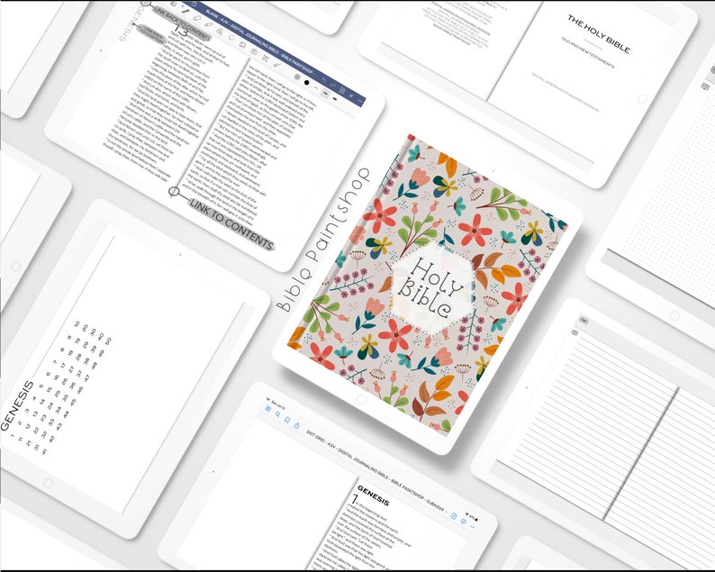 Digital Bible Journal | Digital Journaling Bible | Digital Bible | Digital Faith Journal | Hyperlinked Bible | Bible for GoodNotes | iPad Bible | Android Bible | Digital Bible for Chuch | Digital Study Bible | Digital Bible Study | GoodNotes Bible