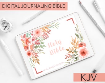 Digitales Journaling Bibel | KJV | Standard | Bibel für Goodnotes TouchNotes | iPad & Android Digitale Bibel | Bibel Journal | Studienbibel