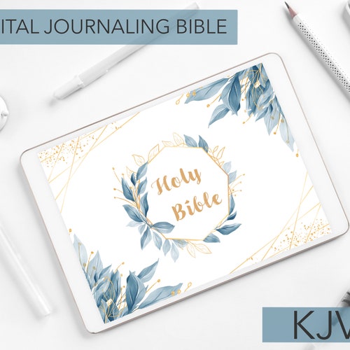 Digital Bible Journal KJV Bible Standard Bible Study Etsy