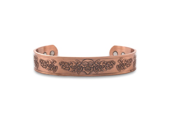 Mens Celtic Magnetic Bangle Bracelet in Copper - Main Image
