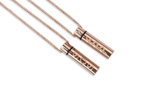 Unisex Medi Safe SOS Rose Gold necklace, Medical alert, Talisman bracelet, Medical ID Bracelet, Medical Jewellery