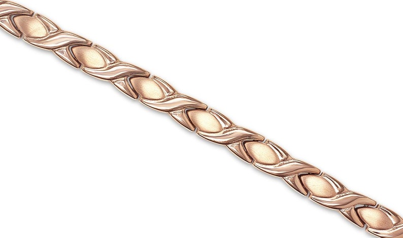 arthritis magnetic therapy Ladies premium titanium magnetic bracelet in rose gold