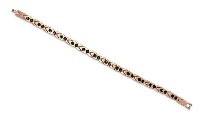 arthritis magnetic therapy Ladies premium titanium magnetic bracelet in rose gold