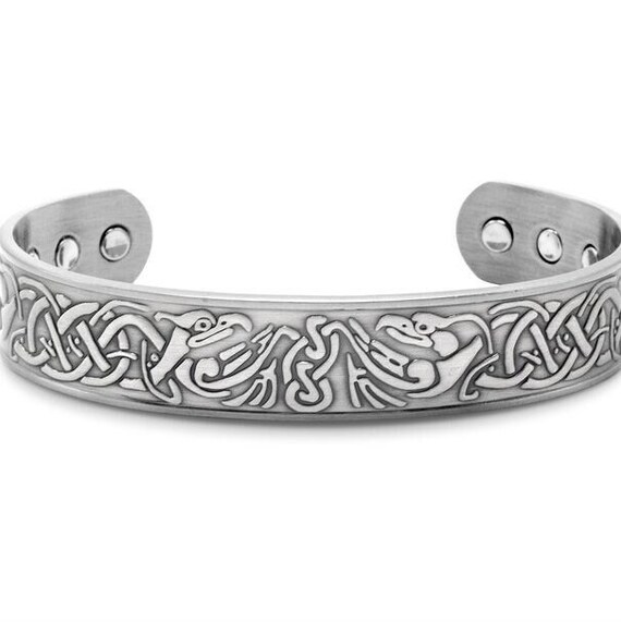 Bracelet Magnétique Anti-douleur En Néodyme - Argenté - 25 Cm - Neuf Avec étiquettes