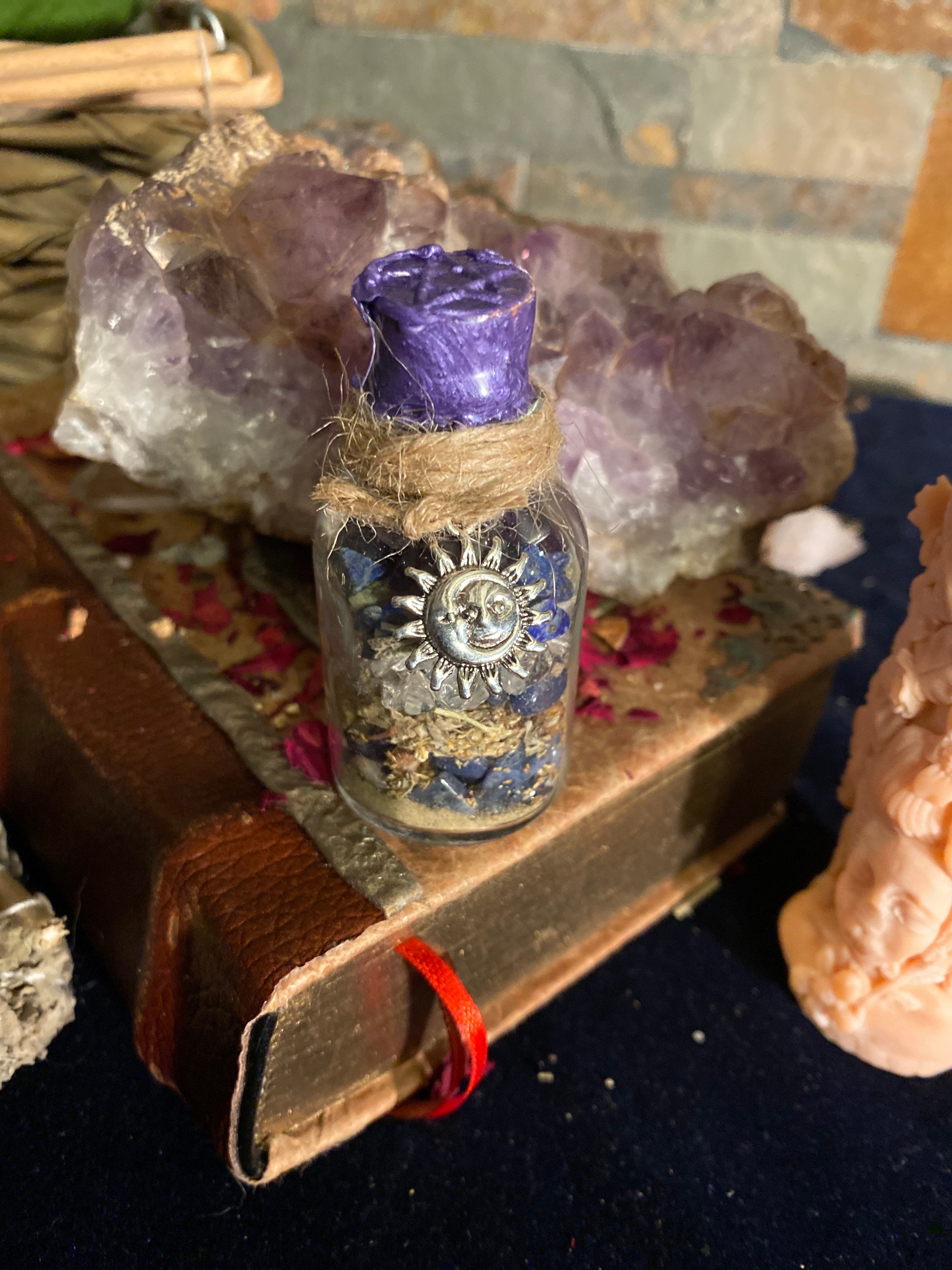 Intuition Clairevoyance Spell Jar Mysthiar Fiole de Divination Voyance, Spelljars, Ésotérique, Witch