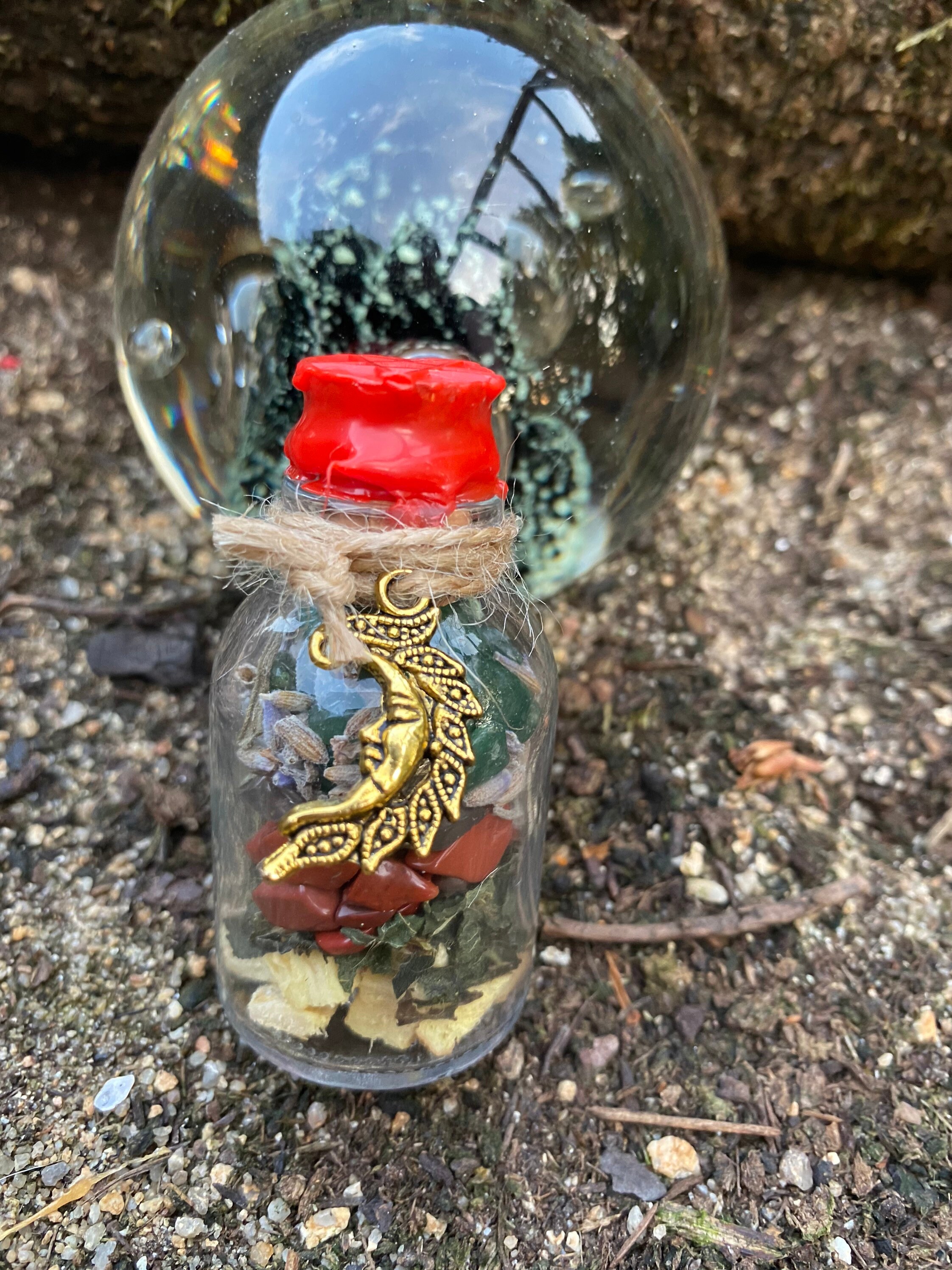 Fertilité Spell Jars - Fiole de Fertilité, Sorcière, Ésotérique, Spell, Jars, Wicca, Sorcellerie, Ma