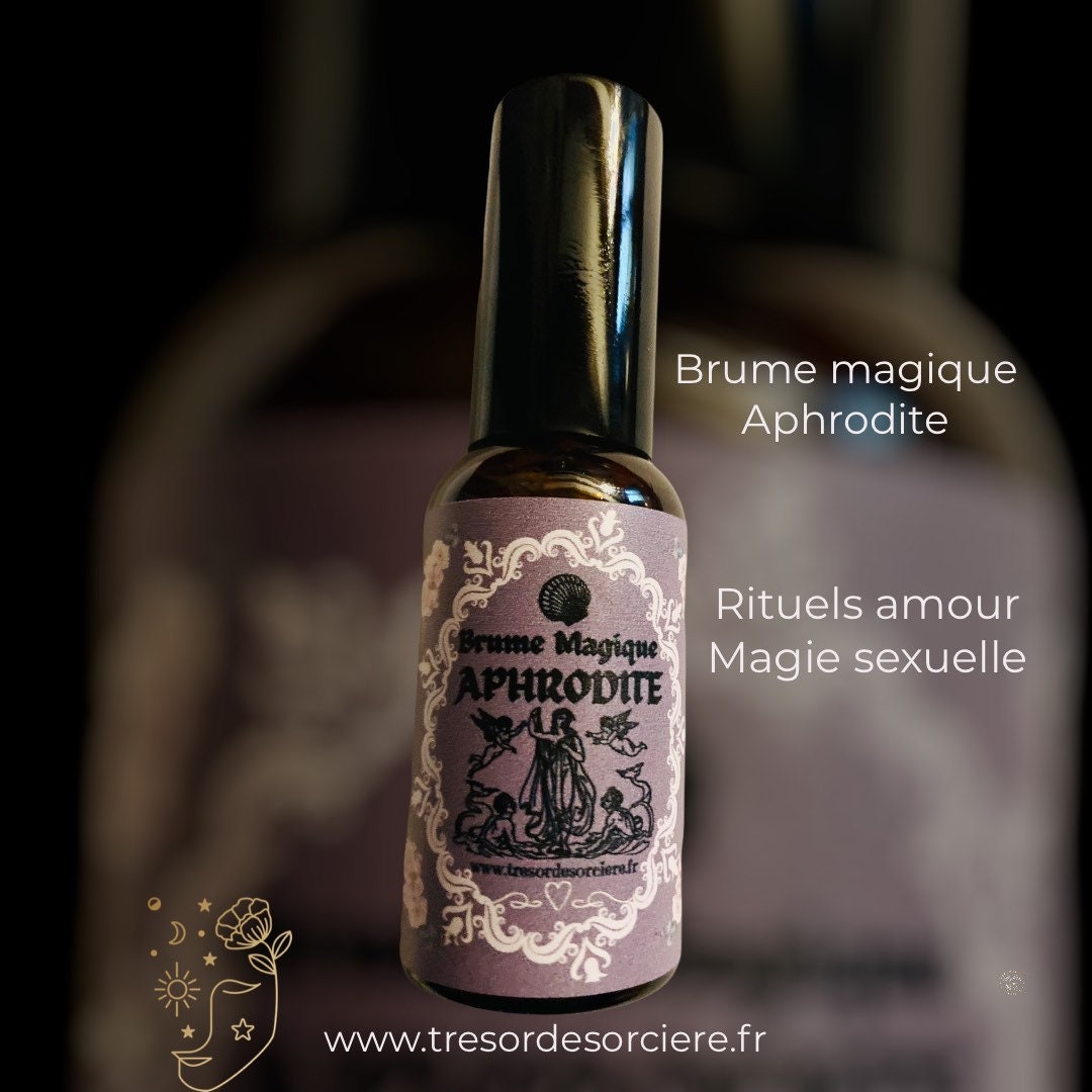 Huile et Brume d'attraction Aphrodite, Amour, Sorcellerie, Sort, Rituel, Wicca, Ésotérique, Wiccan,