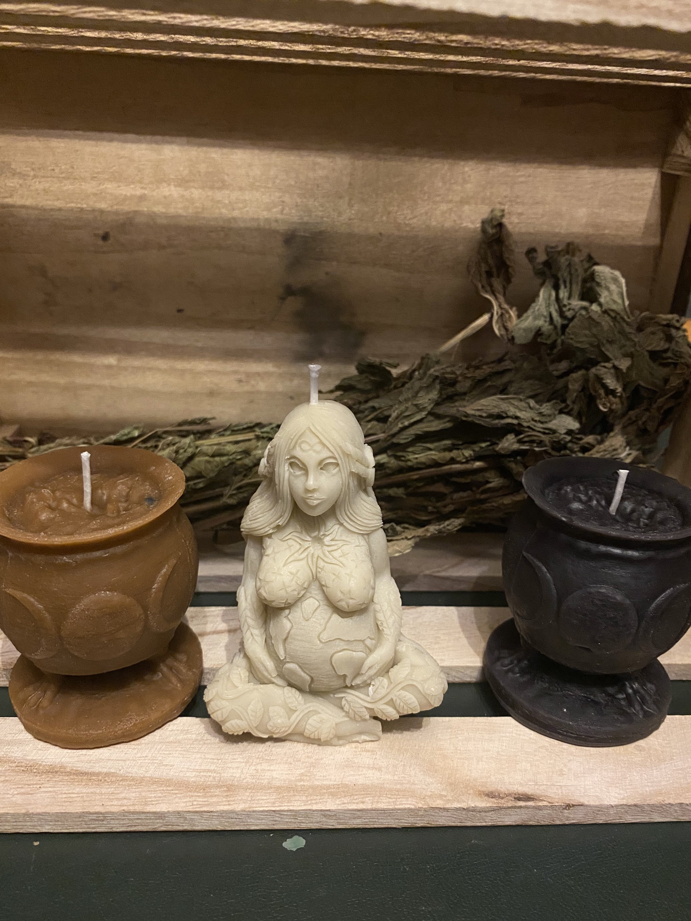 Trio de Bougies Ésotériques