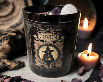 bougie d'intention, bougie rituel, "Coven"