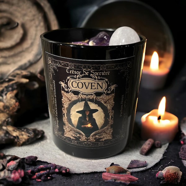 bougie d'intention, bougie rituel, "Coven"