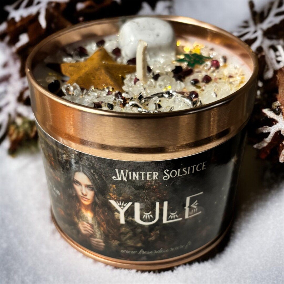 Yulet Bath Ritual Yule Candle, Yule Sabbat, Yule Ritual, Ritual Candle - Etsy