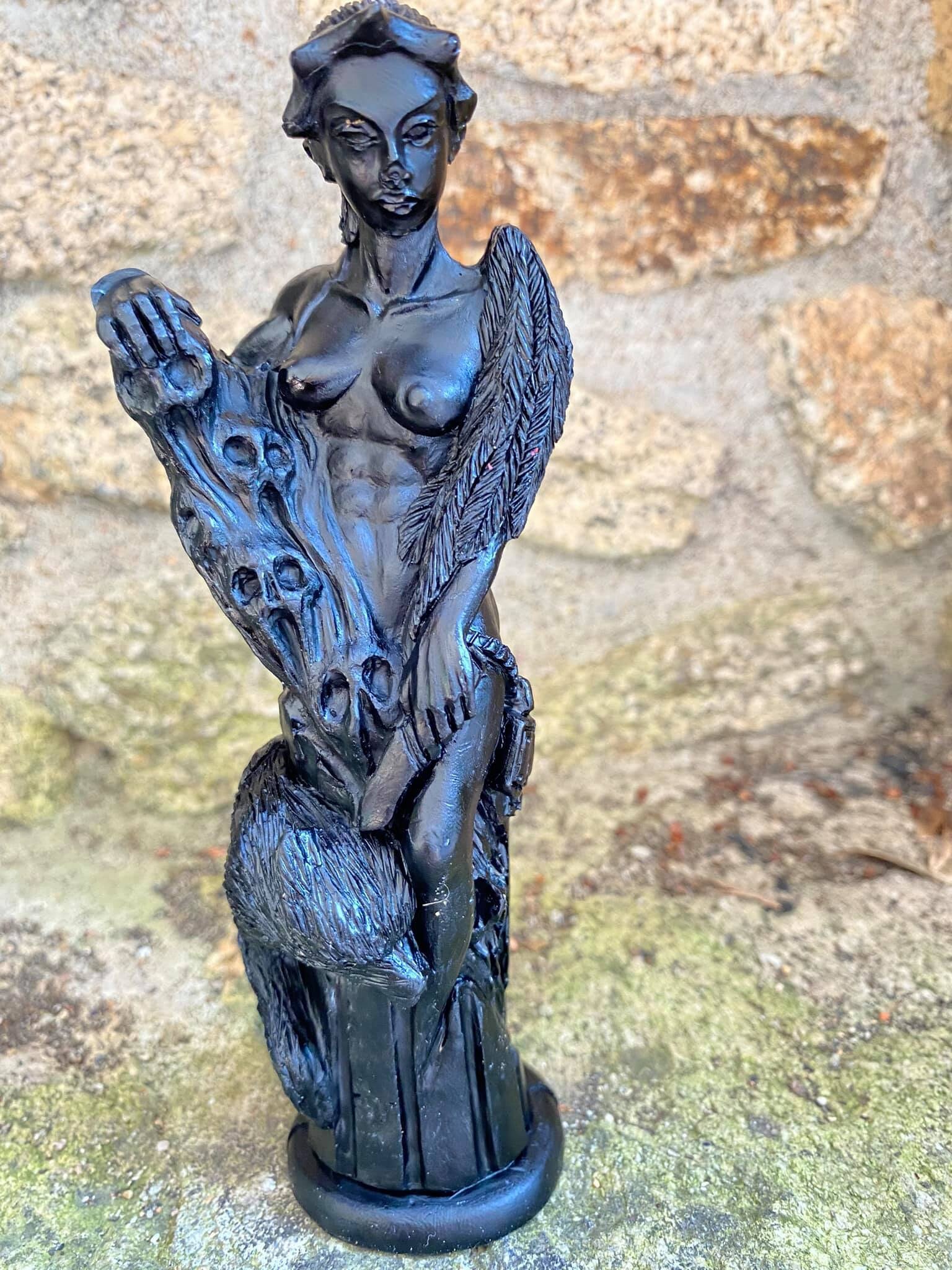 2 Bougies Déesse Hécate, Rituels, Wicca, Wiccan, Sort, Sorcellerie,