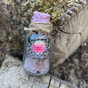Frascos de hechizos, botella de bruja ATTRACTLOVE, vial de atracción, brujería, magia de amor, ritual, esotérico, wicca, brujería, bruja,