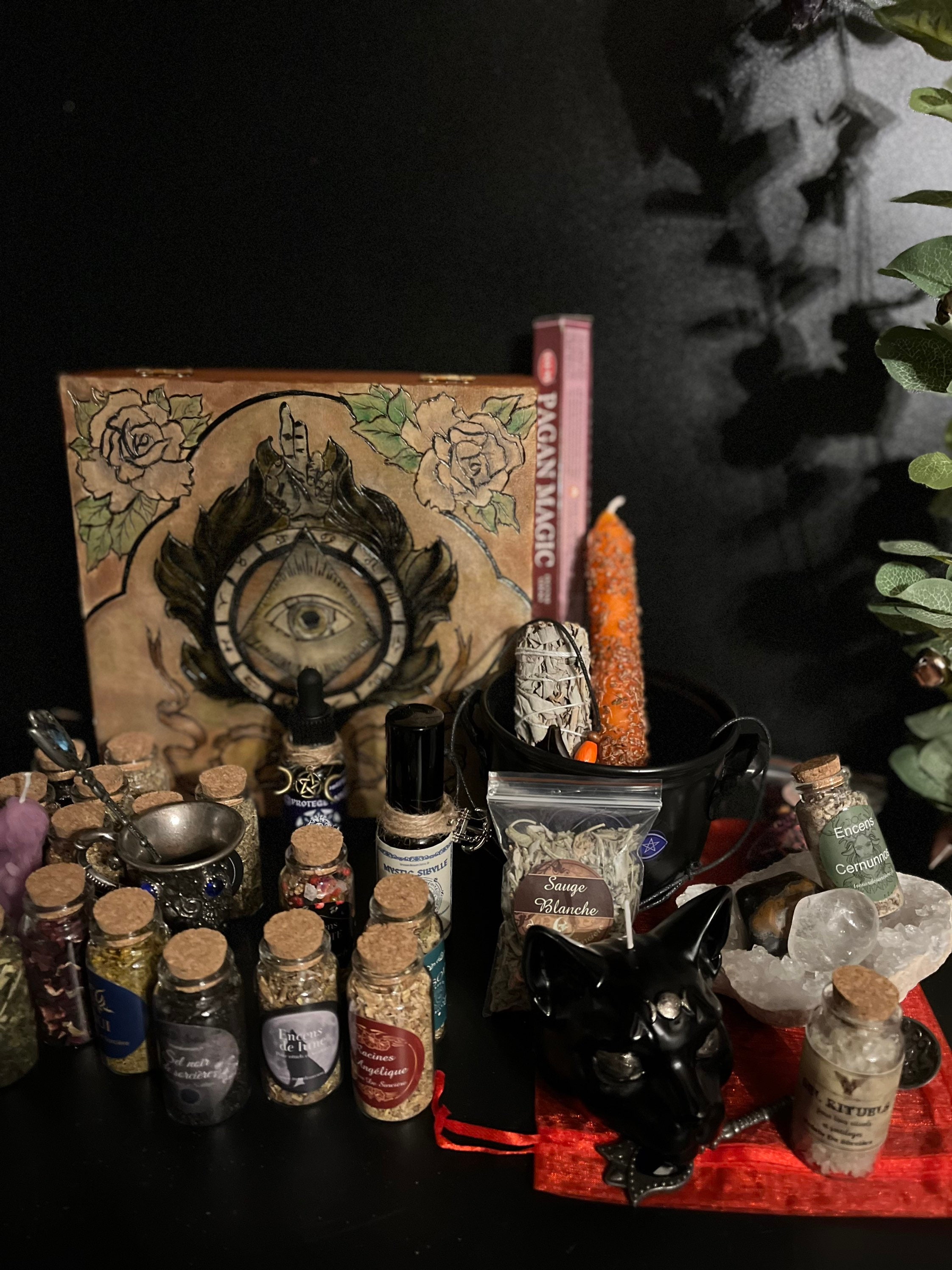 Witch Box Troisième ŒilÉsotérique, Chaudron, Witchcraft, Sorcellerie, Wicca, Rituels, Magie, Kit Sor