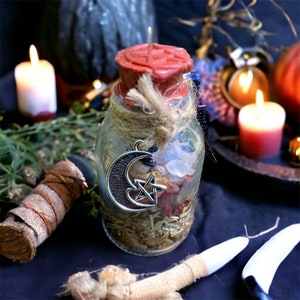 spelljars HARMONIA vial protection couple vial, witchcraft, esoteric, witch, witchy, occultism, wicca, wiccan, ritual, altar,
