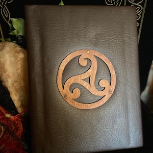 Grand grimoire, book of shadows, witchcraft, esoteric, occultism, triskel, wicca, witch, altar,