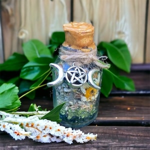 spell jars MYHOMIA, vial, witchcraft, esoteric, witch, witchy, occultism, wicca, ritual, altar, witch bottle, protection