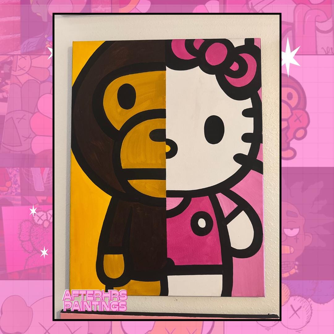 Kaws x Bape Poster (Kaws Replica large)