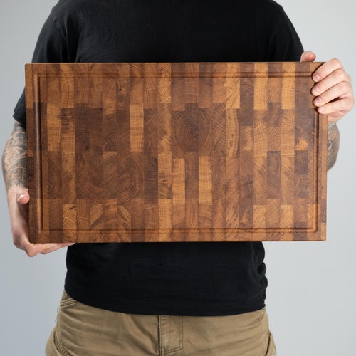 Zebra Wood End Grain Cutting Board Etsy Canada