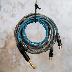 Audeze, Meze & ZMF Cable Dual 4-pin mXLR to 6.3mm/3.5mm/Balanced 4-pin XLR and 4.4mm Pentaconn Customisable Made in the UK image 1