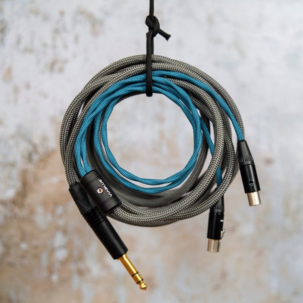 Audeze, Meze & ZMF Cable — Dual 4-pin mXLR to 6.3mm/3.5mm/Balanced 4-pin XLR and 4.4mm Pentaconn — Customisable — Made in the UK