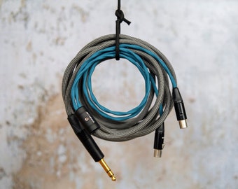 Audeze, Meze & ZMF Cable — Dual 4-pin mXLR to 6.3mm/3.5mm/Balanced 4-pin XLR and 4.4mm Pentaconn — Customisable — Made in the UK