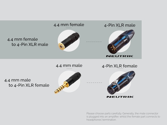 Balanced 4.4mm Pentaconn 4-pin XLR Adaptor - Etsy