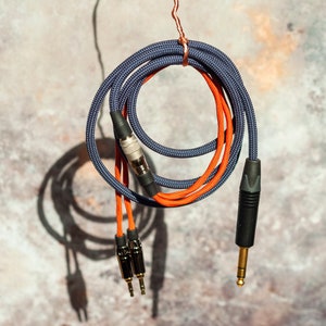 HiFiMAN / Dual 3.5mm MODULAR Cable, 6.3mm/3.5mm/Balanced 4-pin XLR and 4.4mm Pentaconn — Customisable — Made in the UK