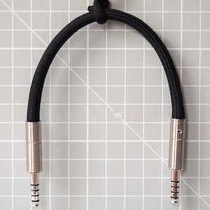 4.4mm to 4.4mm Balanced Patch Cable / Interconnect, Gold or Rhodium Plated — Made in the UK