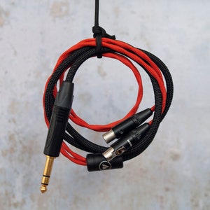 Audeze, Meze & ZMF Cable Dual 4-pin mXLR to 6.3mm/3.5mm/Balanced 4-pin XLR and 4.4mm Pentaconn Customisable Made in the UK image 2