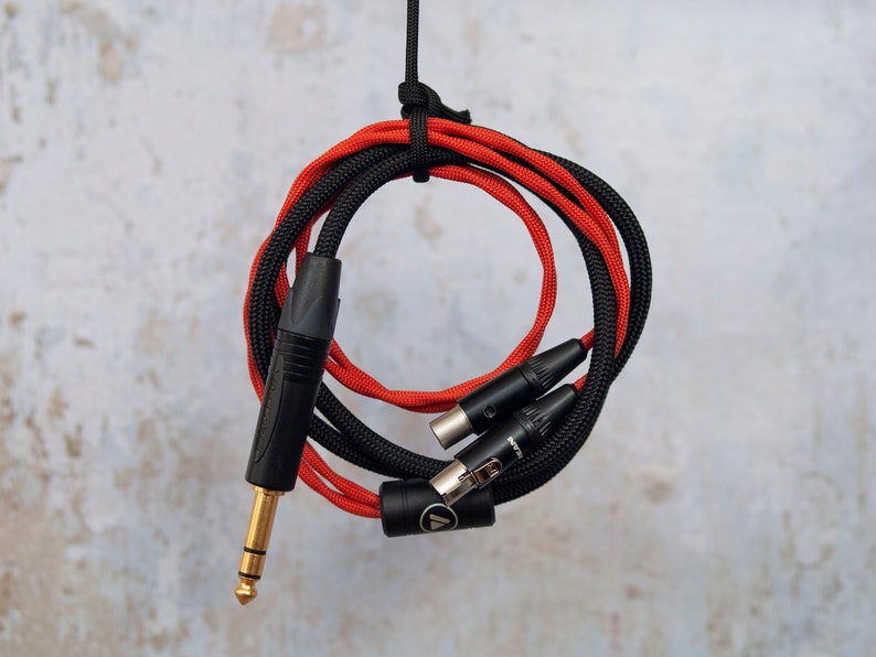 Audeze, Meze & ZMF Cable Dual 4-pin mXLR to 6.3mm/3.5mm/Balanced 4-pin XLR and 4.4mm Pentaconn Customisable Made in the UK image 2