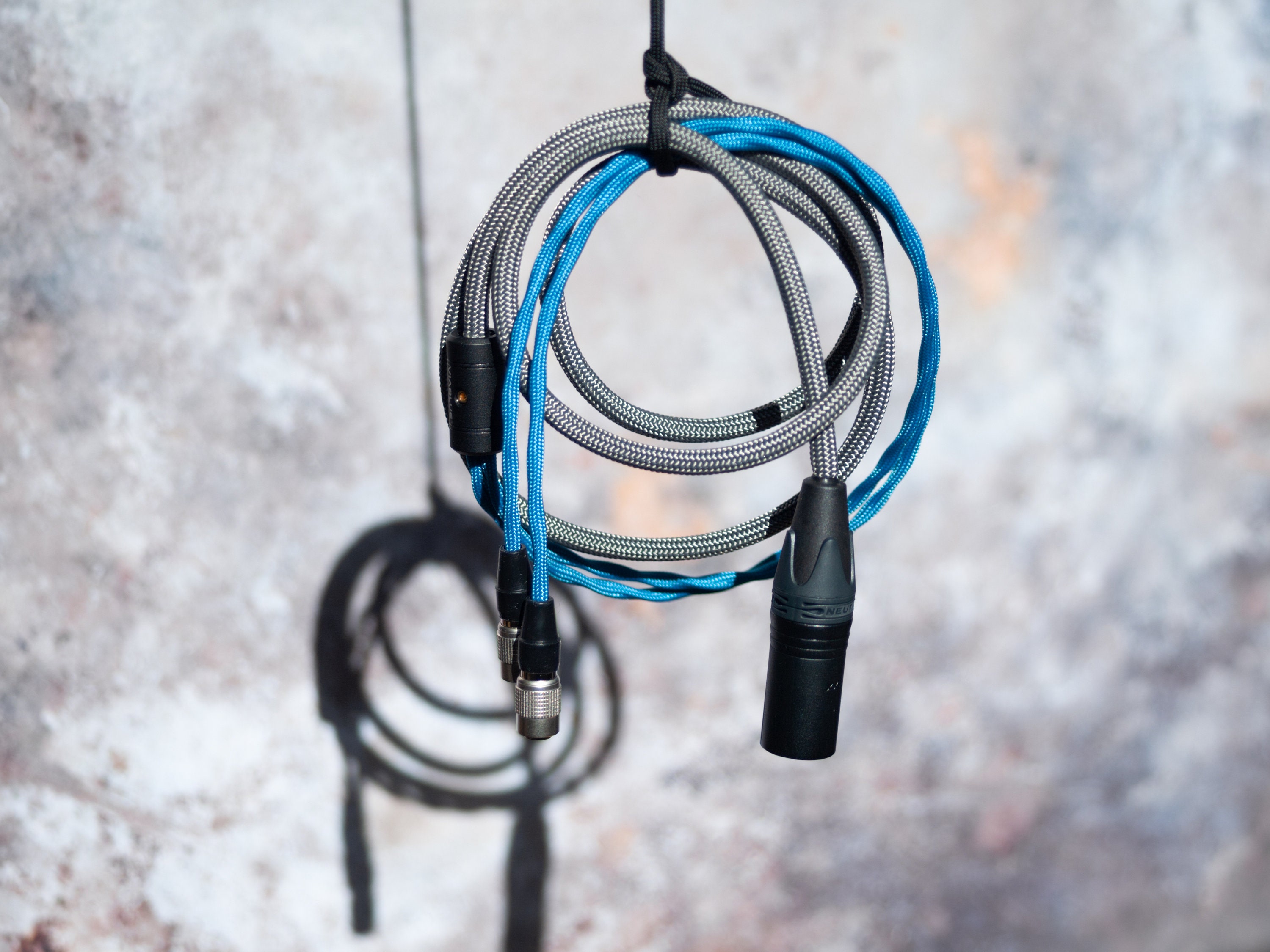 Dan Clark ÆON/Ether Headphone Cable — 6.3mm/3.5mm/Balanced 4-pin XLR and 4.4mm Pentaconn  — Custom Colours & Connectors — Made in the UK