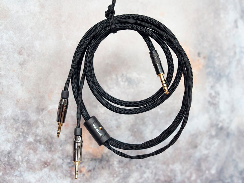 Audeze, Meze & ZMF Cable Dual 4-pin mXLR to 6.3mm/3.5mm/Balanced 4-pin XLR and 4.4mm Pentaconn Customisable Made in the UK image 3