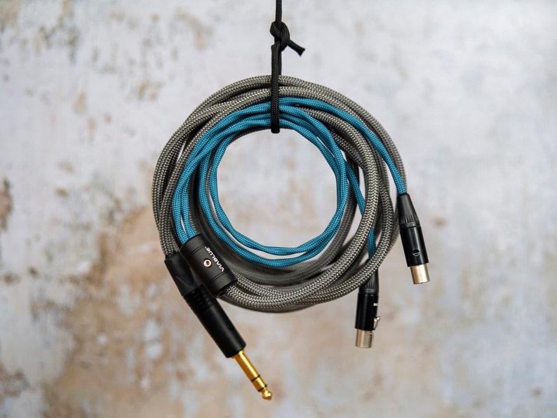 Audeze, Meze & ZMF Cable Dual 4-pin mXLR to 6.3mm/3.5mm/Balanced 4-pin XLR and 4.4mm Pentaconn Customisable Made in the UK image 1