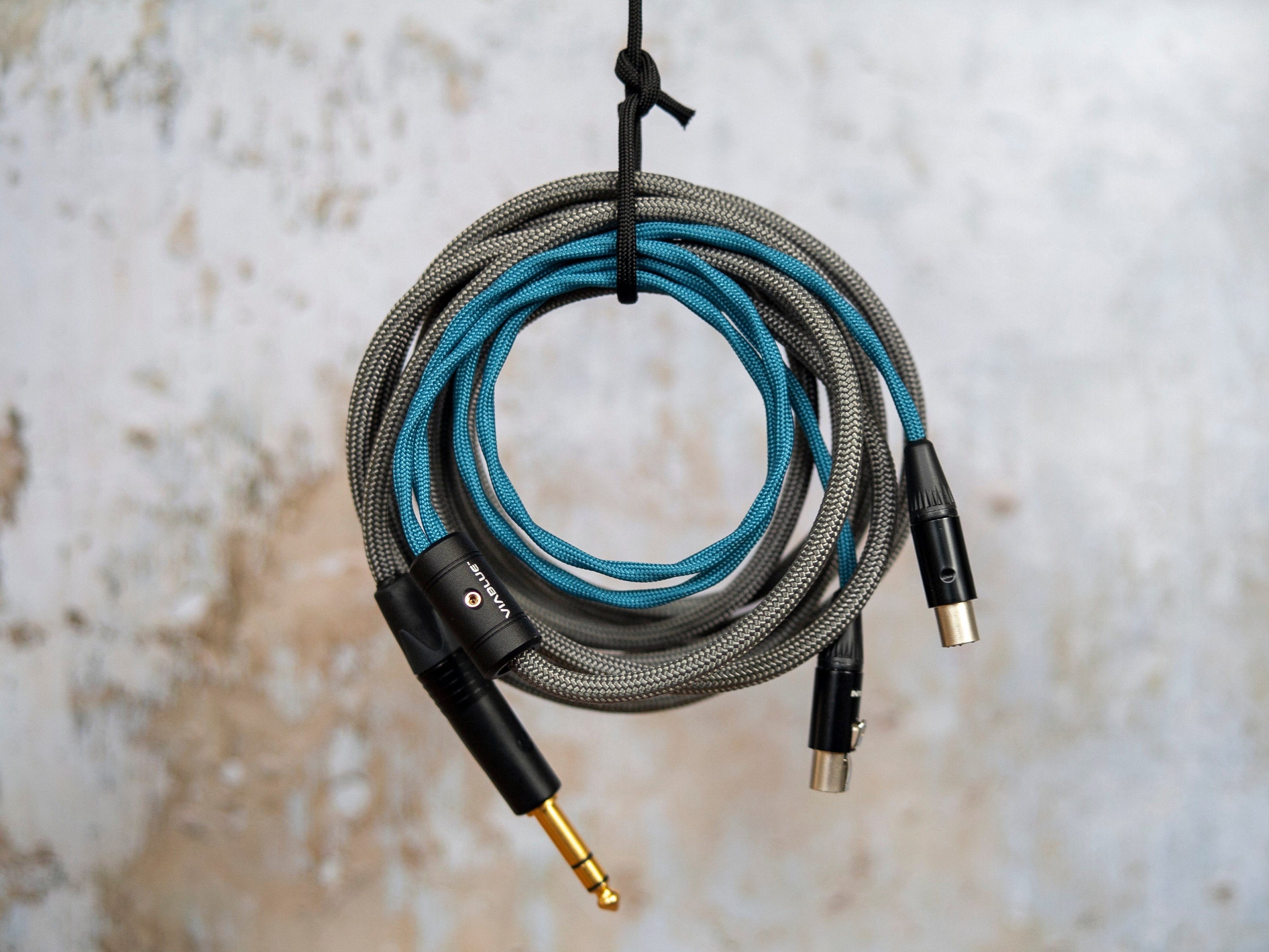 Audeze、Meze、ZMFケーブル - デュアル4ピンmXLRから6.3mm/3.5mm