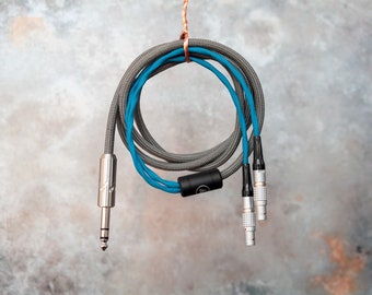 Focal Utpoia Balanced Cable — Dual 3.5mm to 6.3mm/3.5mm/Balanced 4-pin XLR and 4.4mm Pentaconn — Customisable — Made in the UK